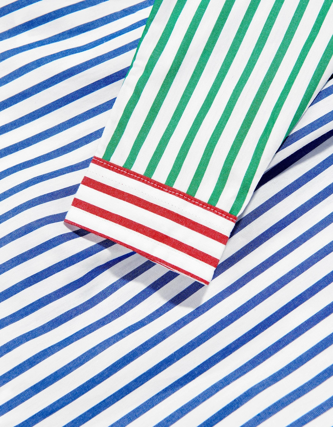 Baby Boys Striped Poplin Shirt in Multicolour
