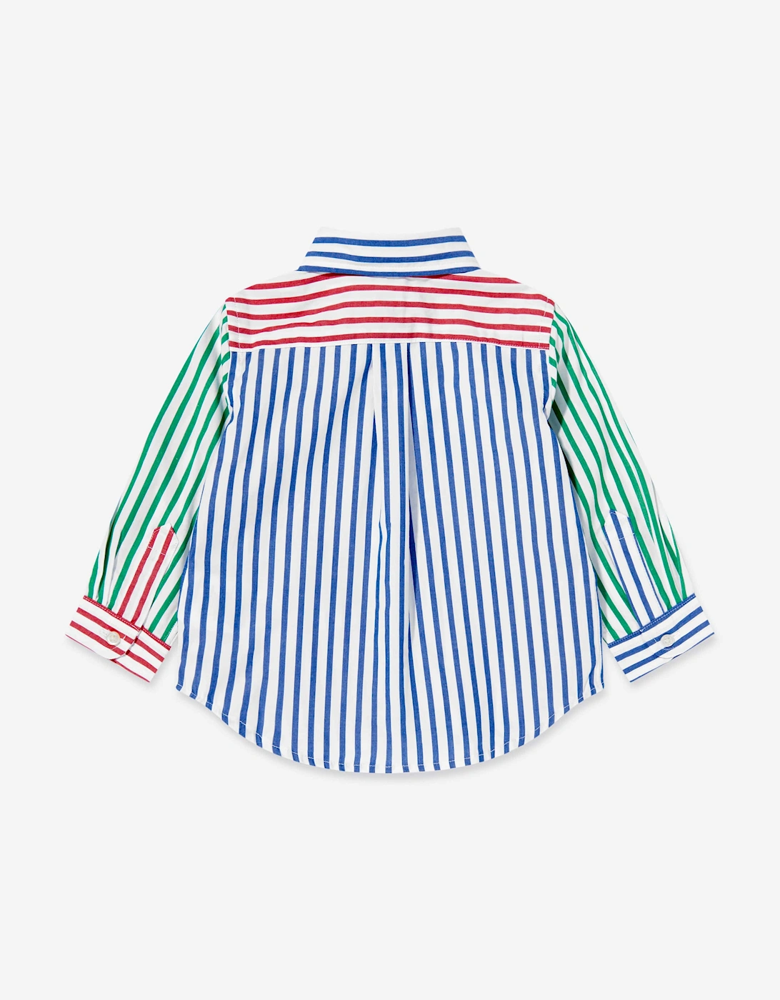 Baby Boys Striped Poplin Shirt in Multicolour