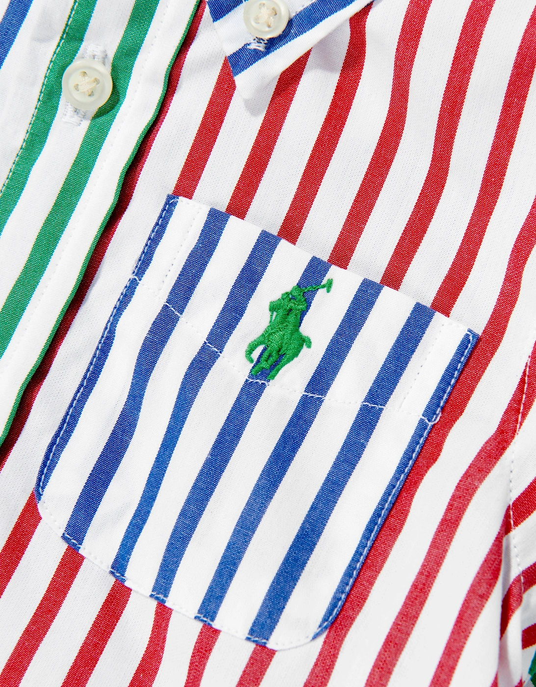 Baby Boys Striped Poplin Shirt in Multicolour