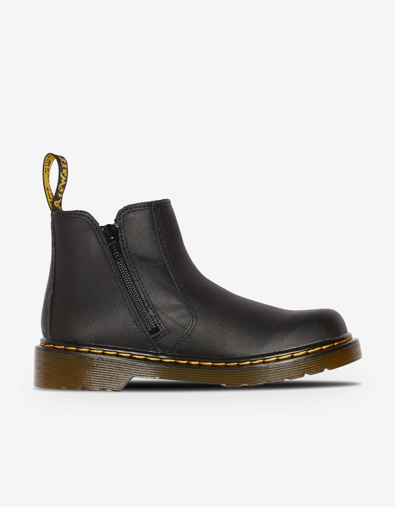 Kids 2976 Softy T Leather Chelsea Boots in Black