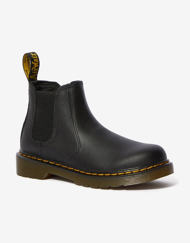 Kids 2976 Softy T Leather Chelsea Boots in Black