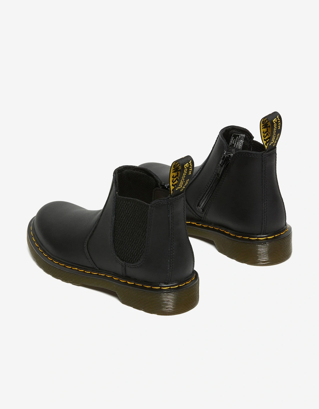 Kids 2976 Softy T Leather Chelsea Boots in Black