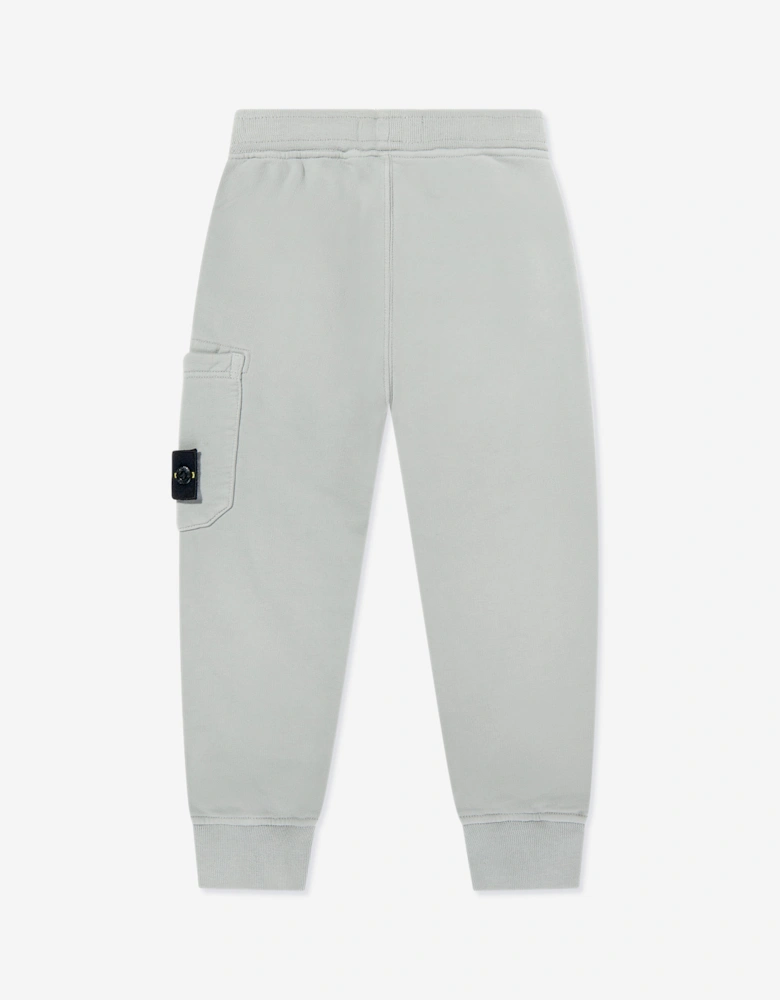 Boys Pocket Logo Joggers in Grey