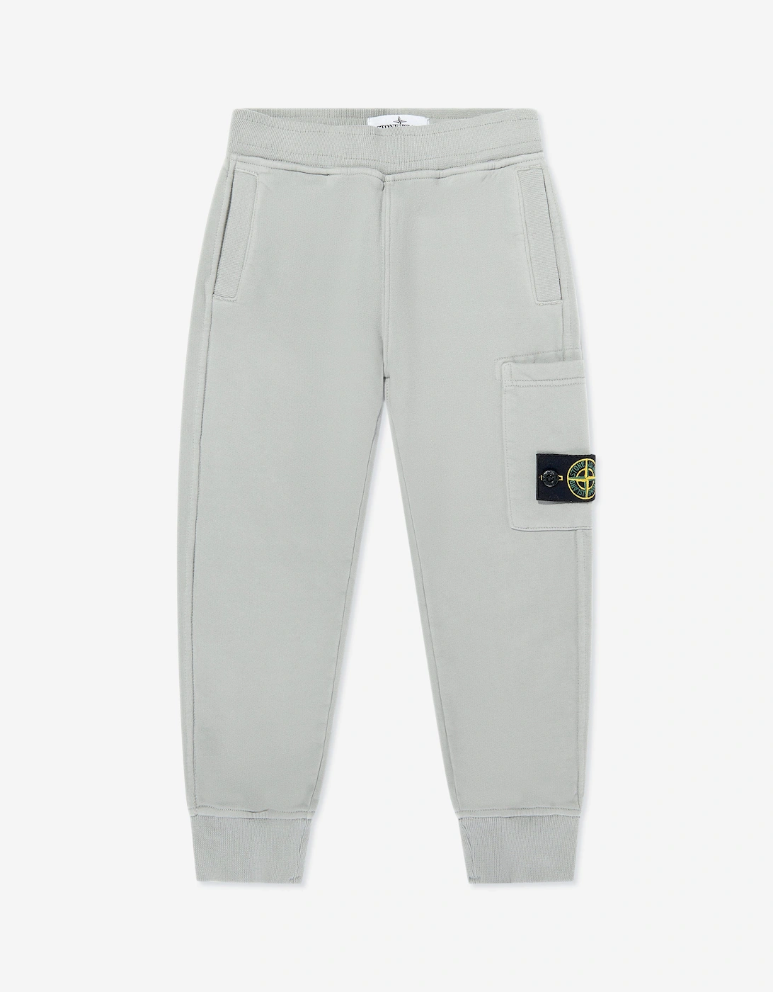 Boy's Stone Island Boys Pocket Logo Joggers in Grey - Size: 14 years