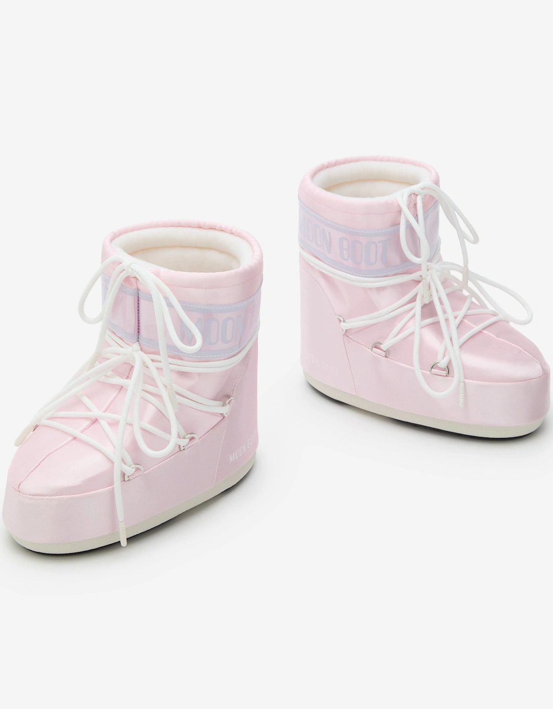 Moon Boot Girls Icon Low Pearly Boots in Pink