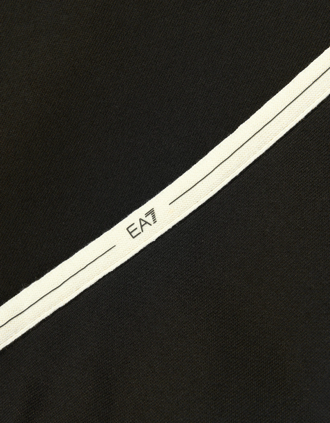 Emporio Armani Boys Train Logo Tape Sweatshirt in Black