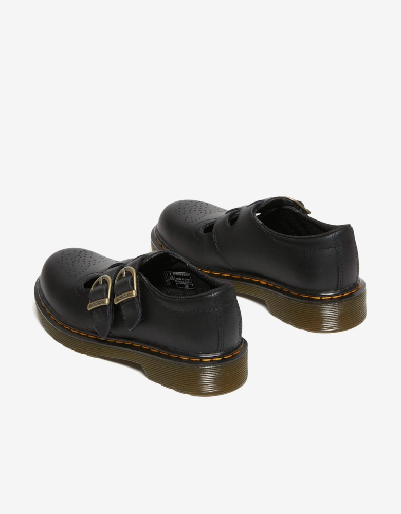 Girls 8065 Softy T  Leather Mary Jane Shoes in Black