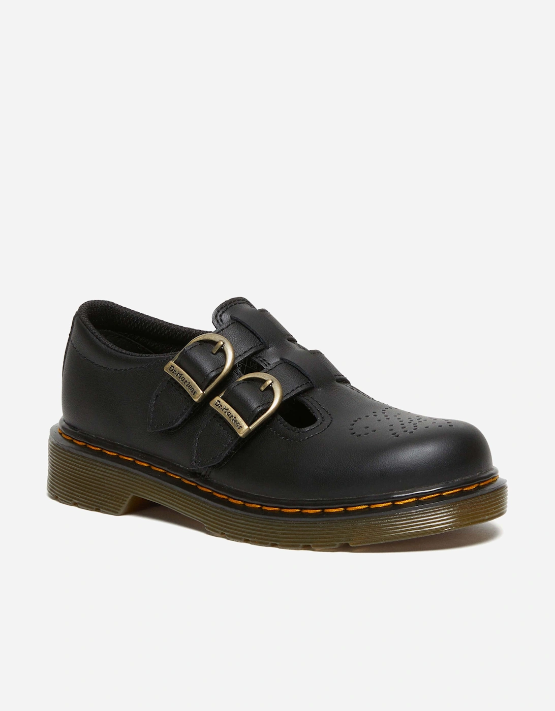 Dr Martens Girls Black  8065 Softy T Leather Mary Jane Shoes  - Size 11.5 Kids
