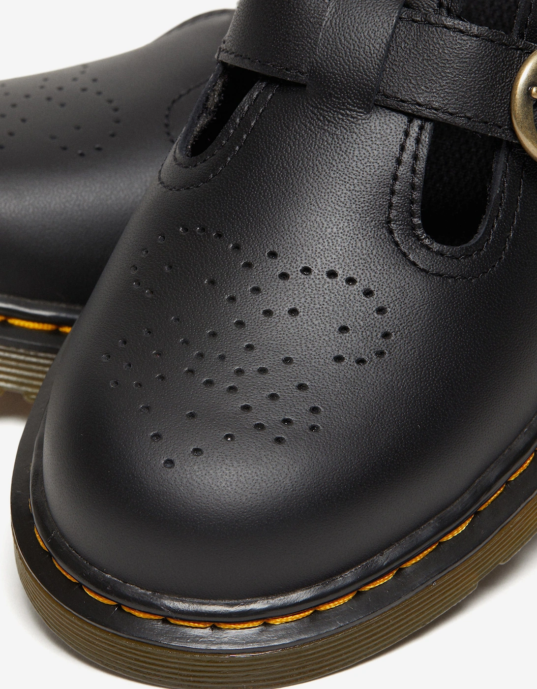 Girls 8065 Softy T  Leather Mary Jane Shoes in Black