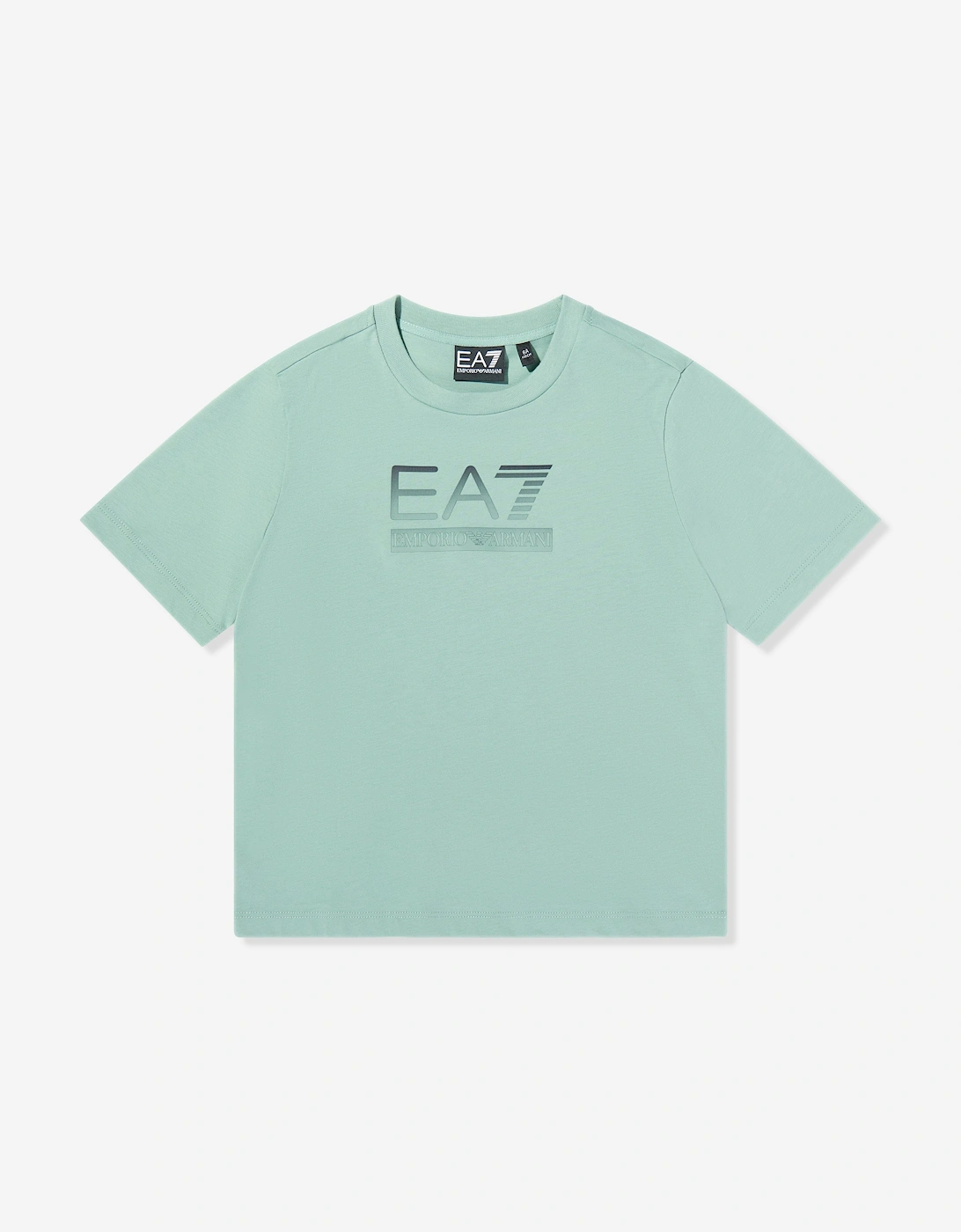 Emporio Armani Boys Train Visibility T-Shirt in Blue, 5 of 4