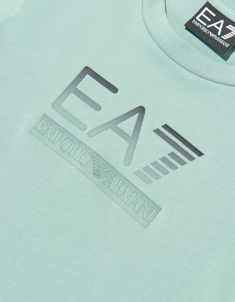 Emporio Armani Boys Train Visibility T-Shirt in Blue