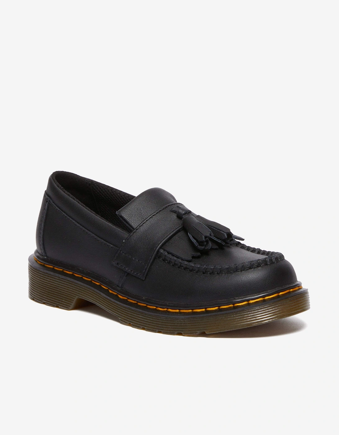Boy's Dr Martens Boys Adrian Leather Tassel Loafers in Black - Size: EU 36 uk 2.5