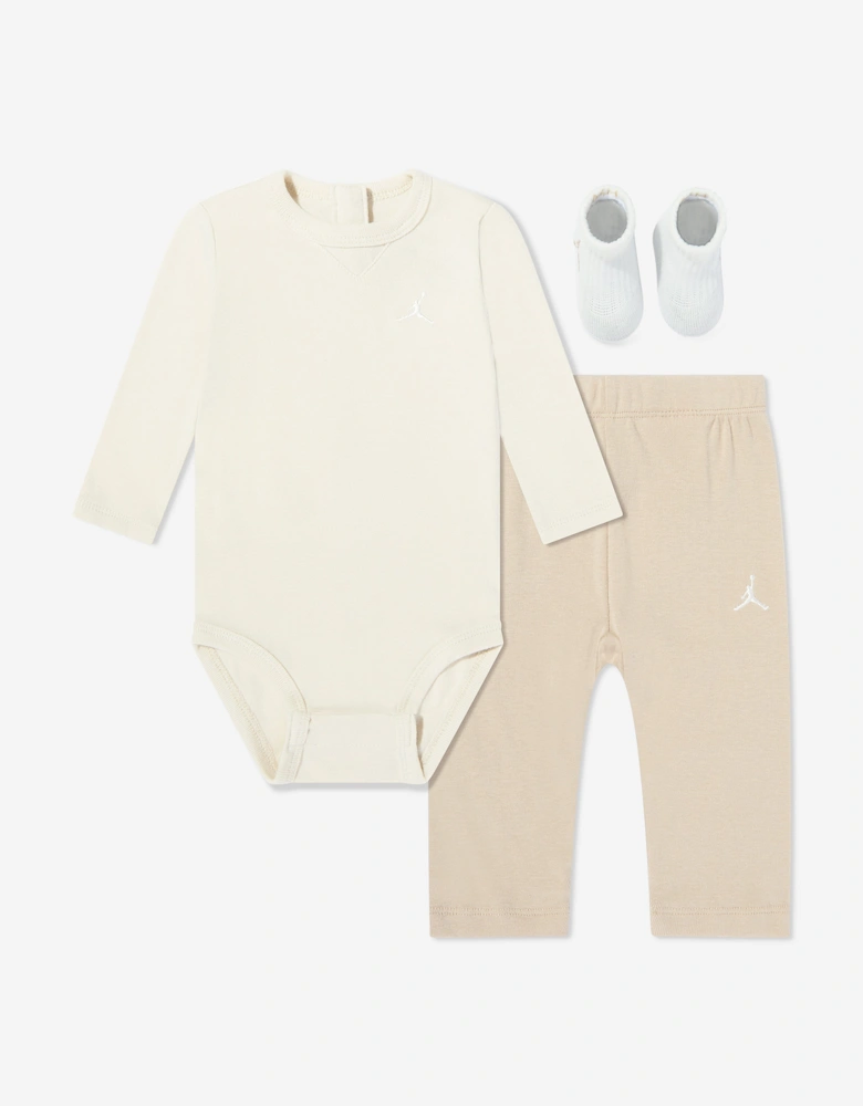 Jordan Baby Essential Bodysuit Set in Beige