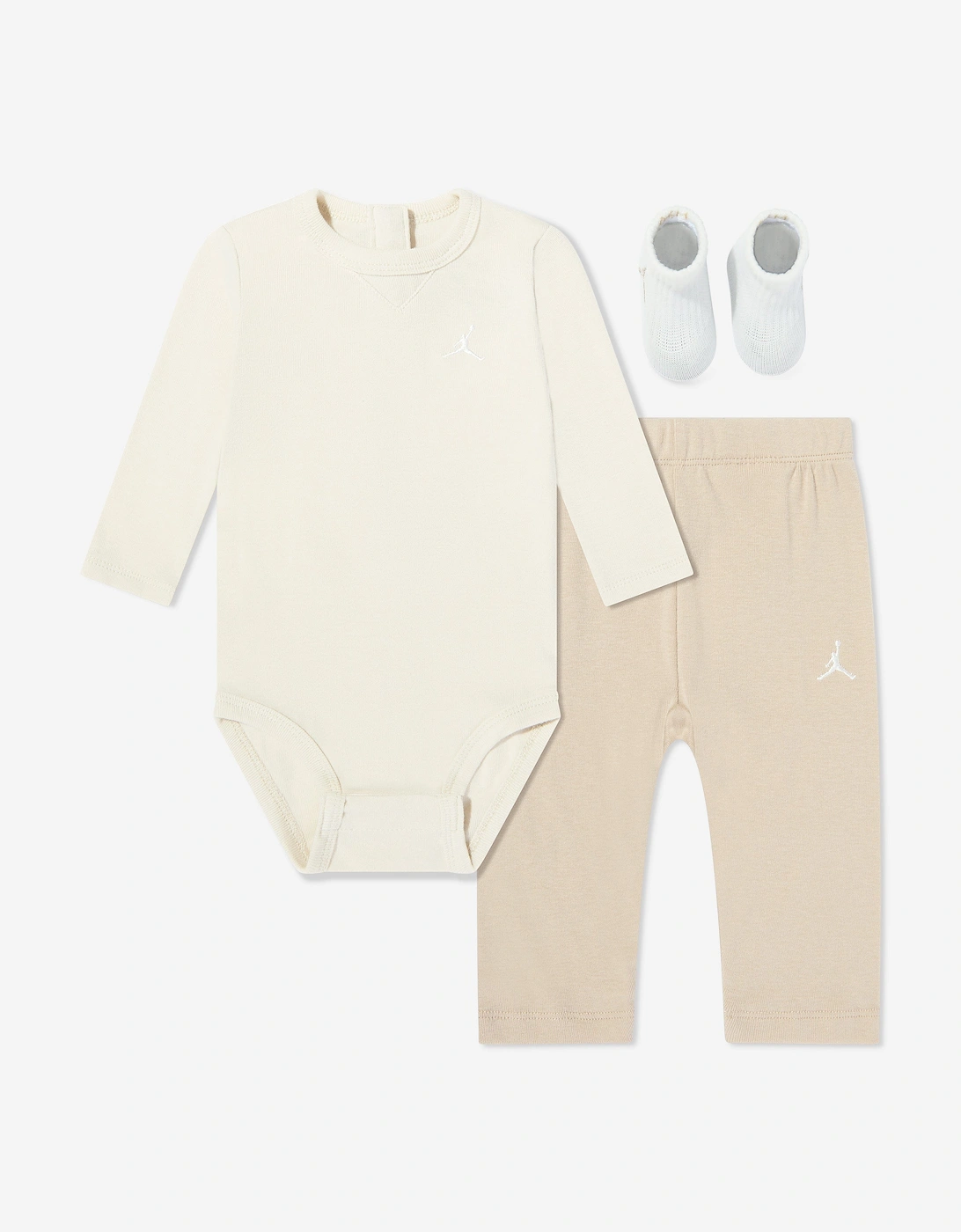 Jordan Baby Essential Bodysuit Set in Beige, 6 of 5