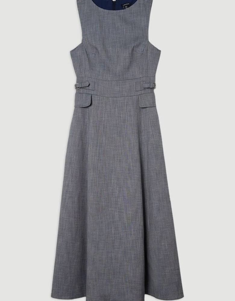 Tailored Marl Midi Dress
