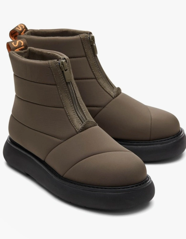 ALPARGATA MALLOW PUFFER Womens Boots Olive