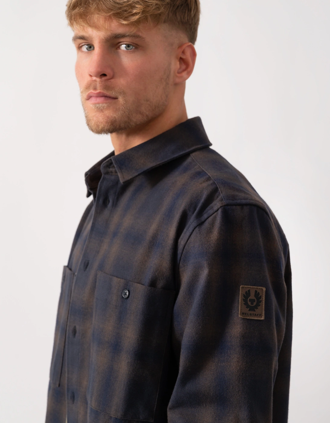 Outpost Mens Flannel Shirt - Major Brown/Dark Ink/Charcoal
