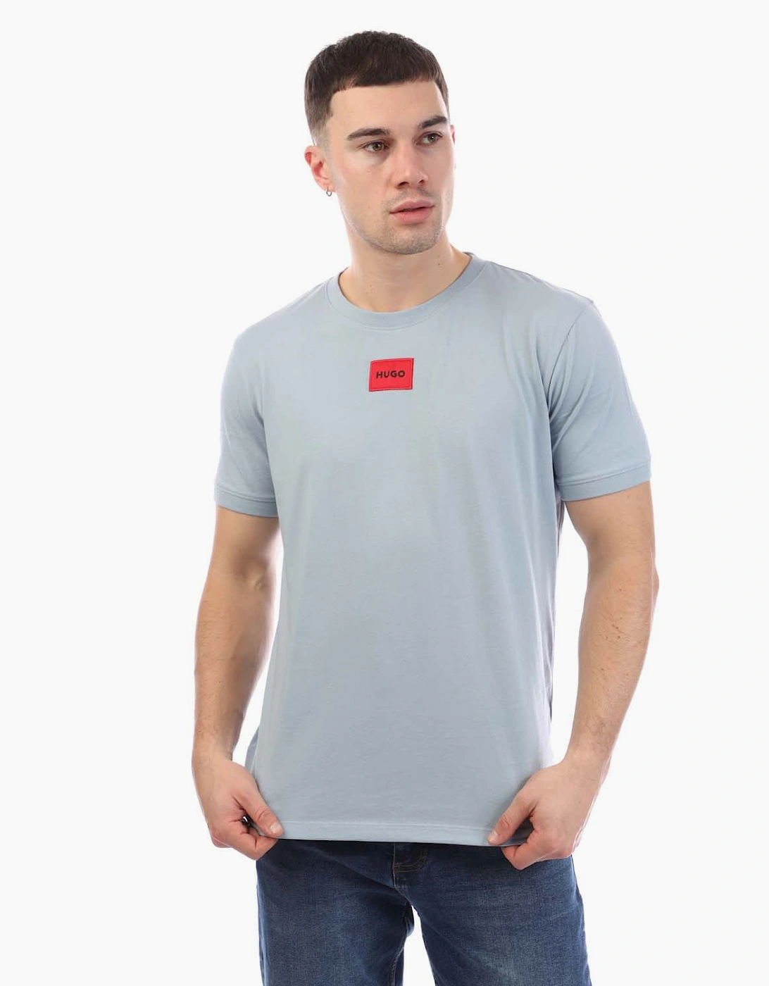 Hugo Boss Men's Diragolino212 T-Shirt - Blue - Size: 40