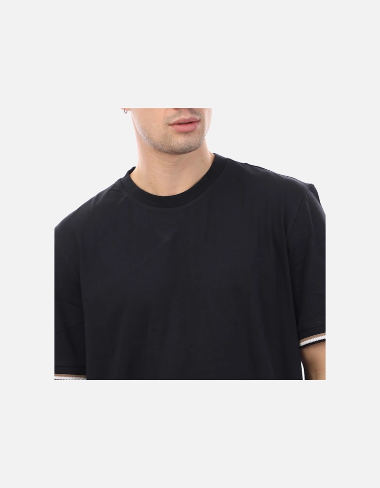 Signature Stripe Cuffs T-Shirt - Thompson Signature Stripe Cuffs T-Shirt