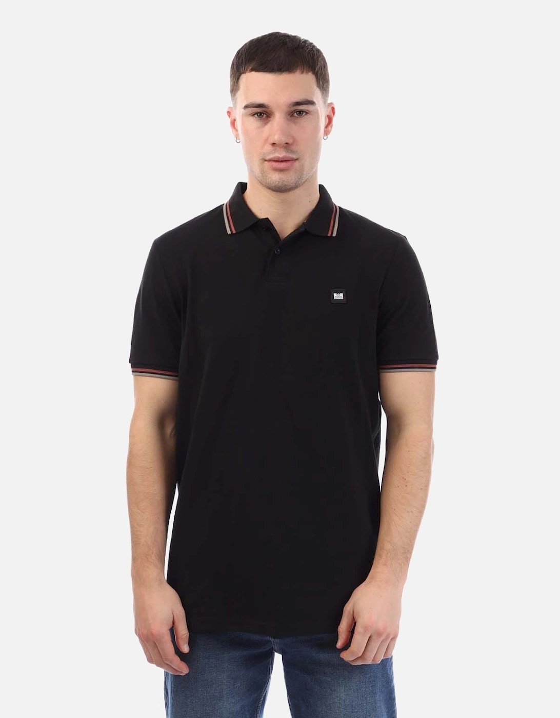Mens Vancouver Tipped Polo Shirt, 5 of 4