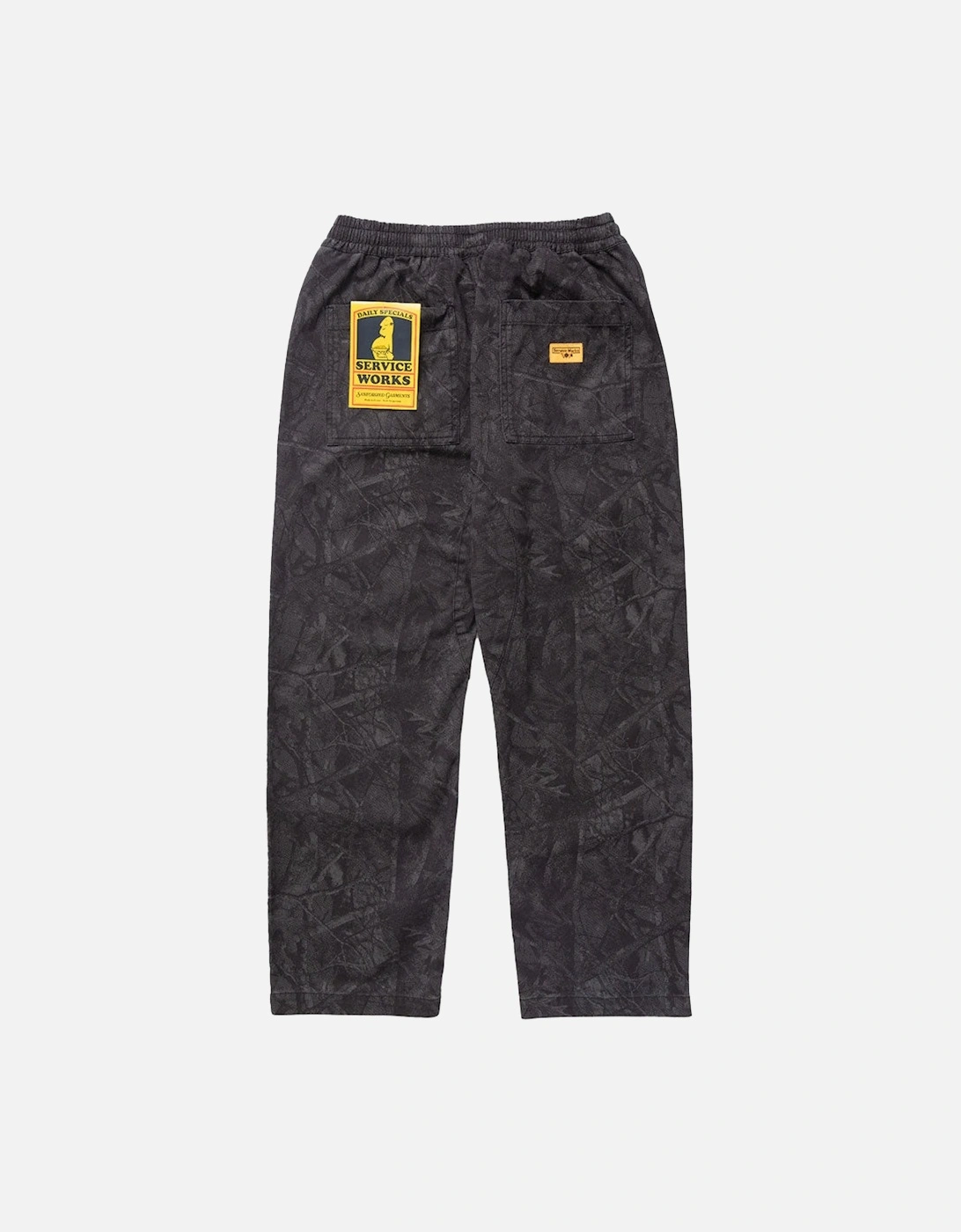 Xerox Camo Chef Pants - Mono Black