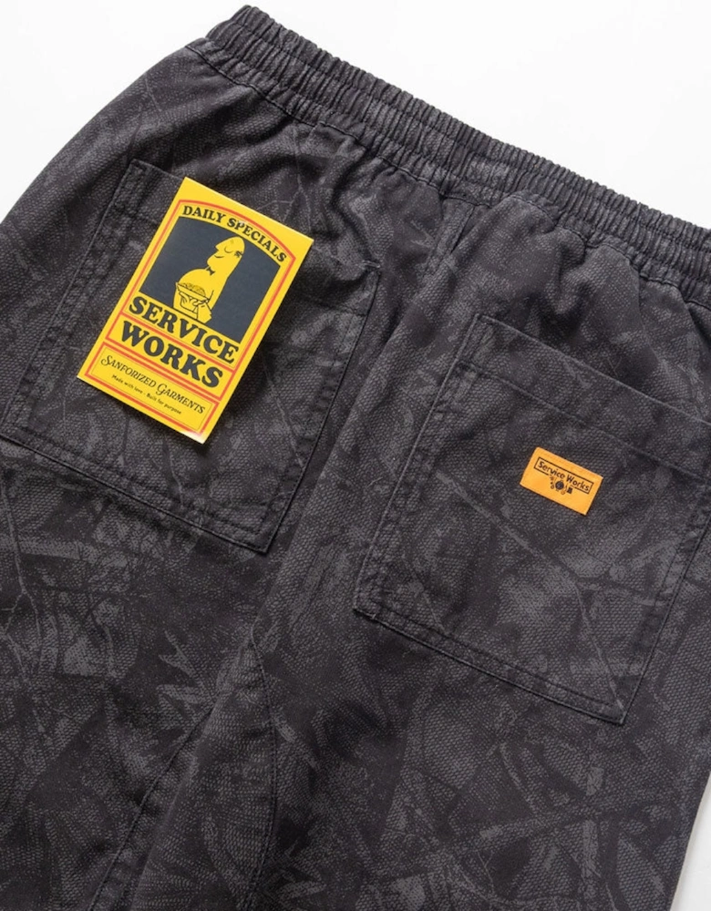 Xerox Camo Chef Pants - Mono Black