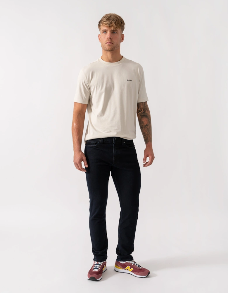 BOSS Orange Delaware Mens Slim-Fit Jeans in Blue Comfort-Stretch Denim  - Dark Blue 404