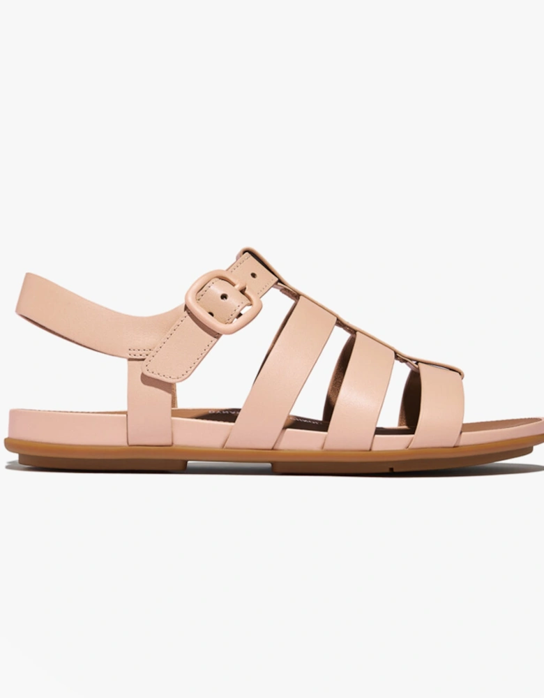 GRACIE RUBBER-BUCKLE Womens Fisherman Sandals Sandy Beige