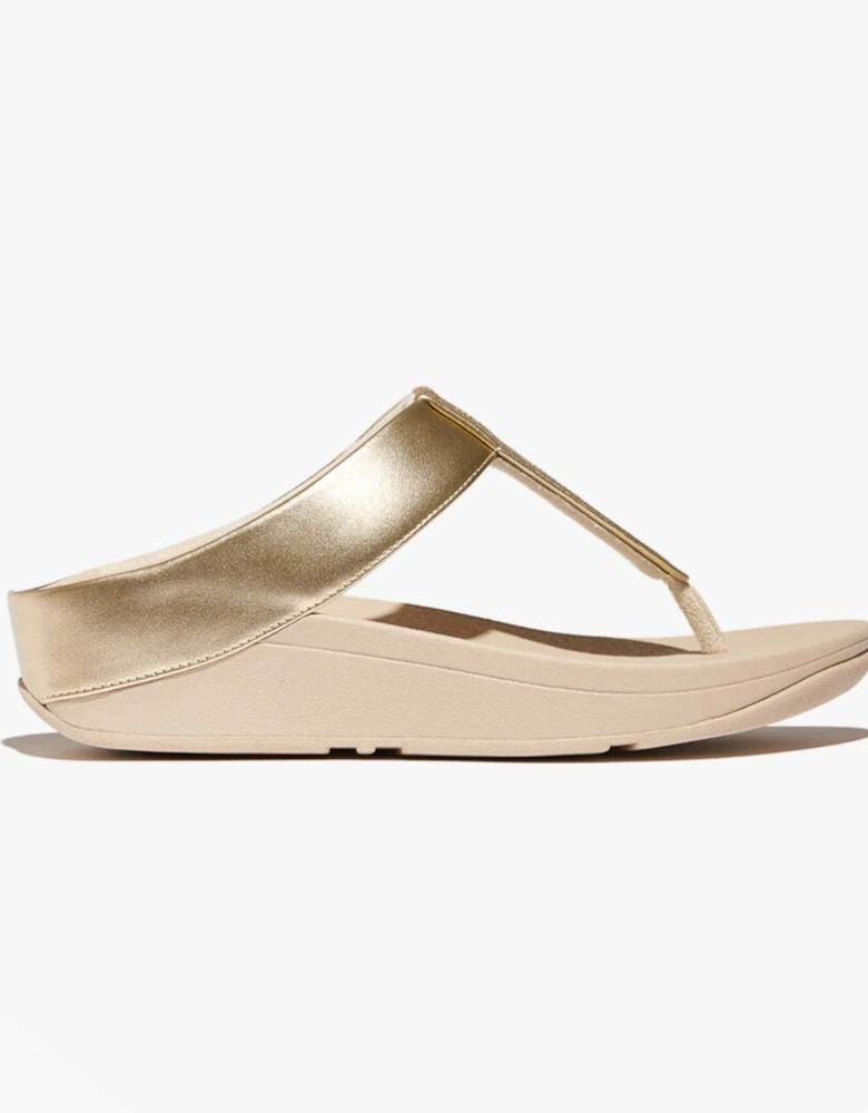 FINO GLITTERDUST  METALLIC Womens Toe Post Sandals Platino