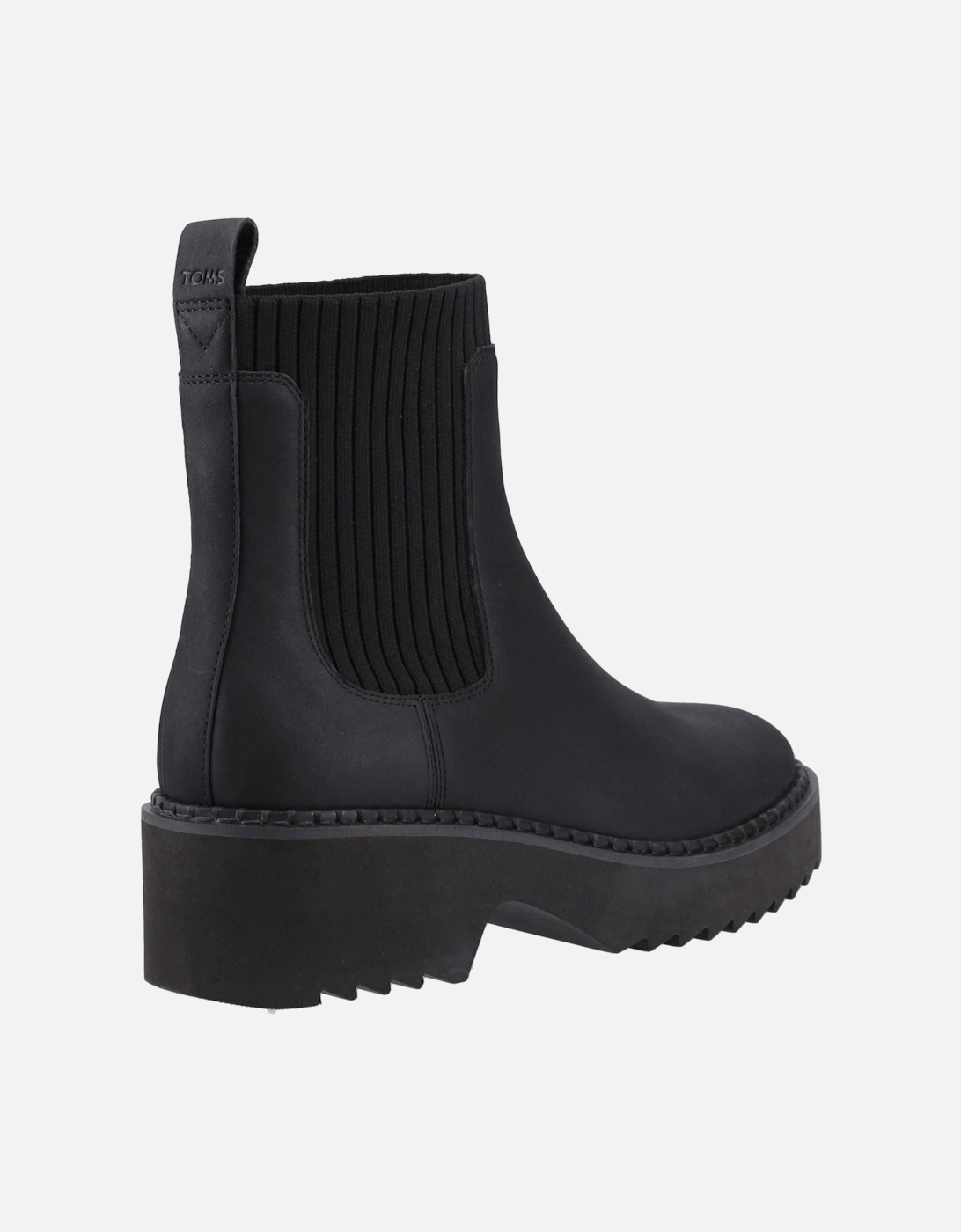 Millie Leather Women's Black Heeled Ankle Boots