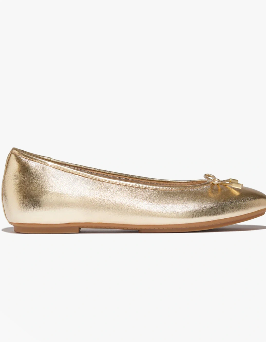 DELICATO BOW SOFT Womens Ballet Flats Platino, 8 of 7