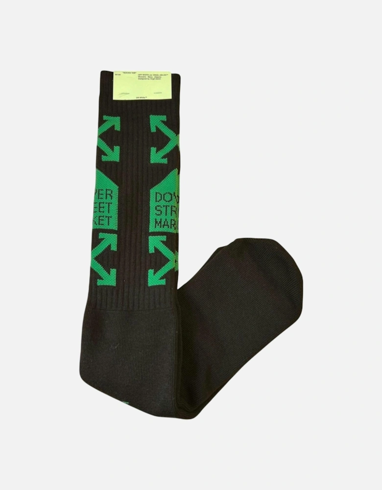 DSM 2 Drop Socks in Black