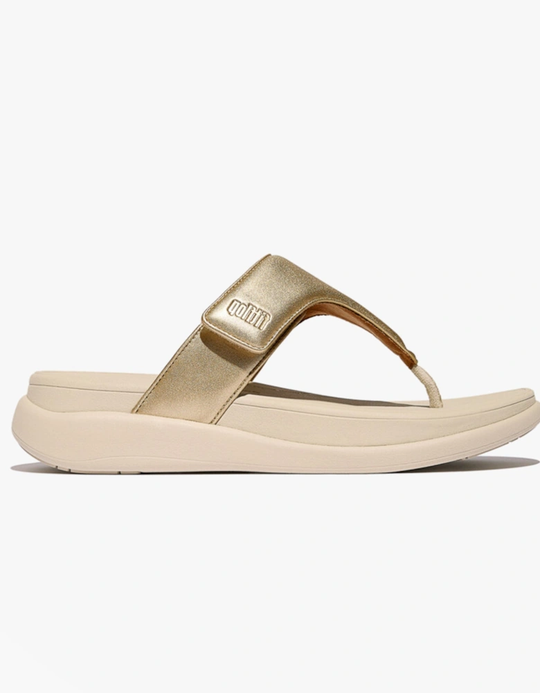 F-MODE GO Womens Toe Post Sandals Platino