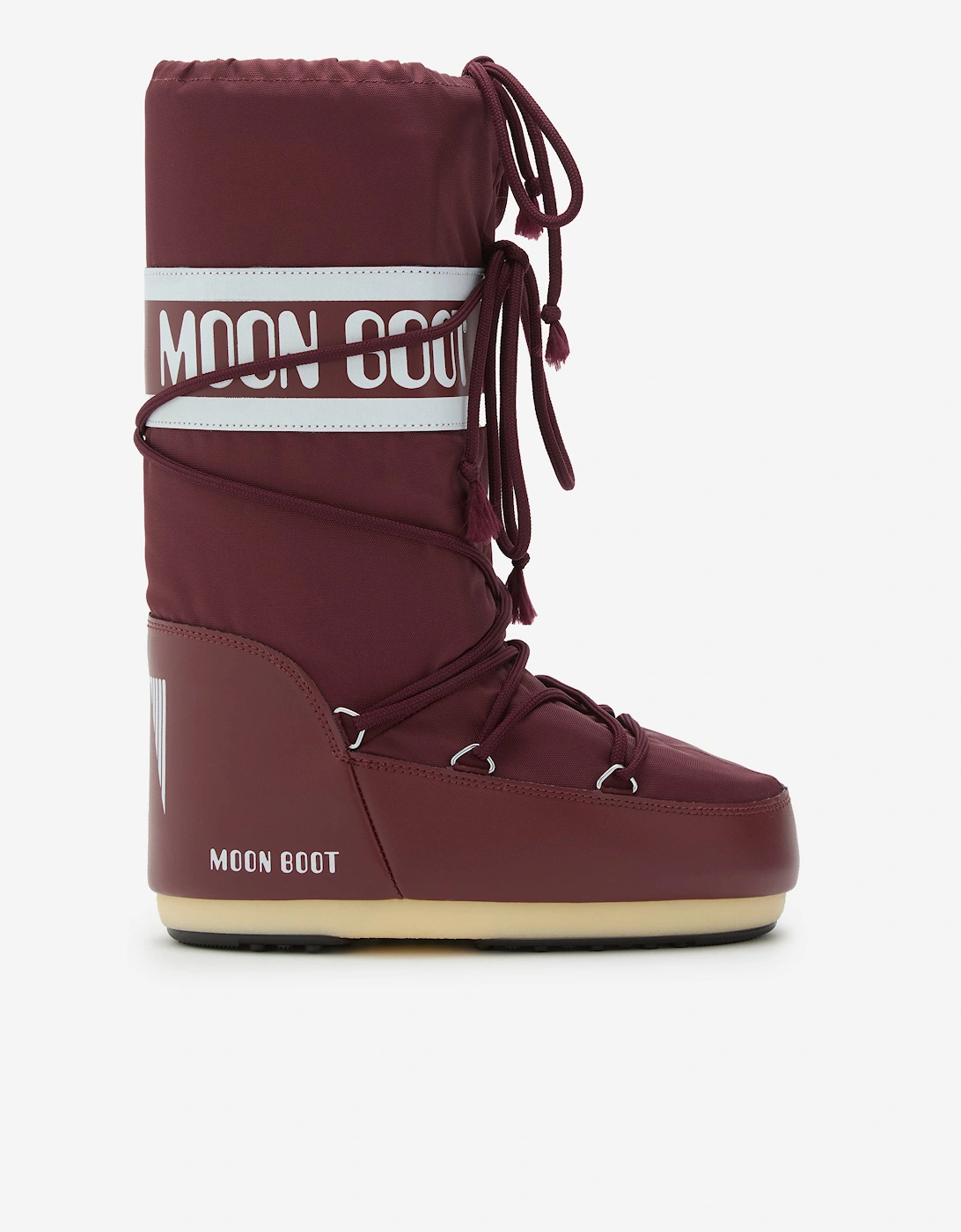 Moonboot Girl's Moon Boot Kids Icon Boots in Maroon - Red - Size: EU 31 - 34 uk 12.5 - 2