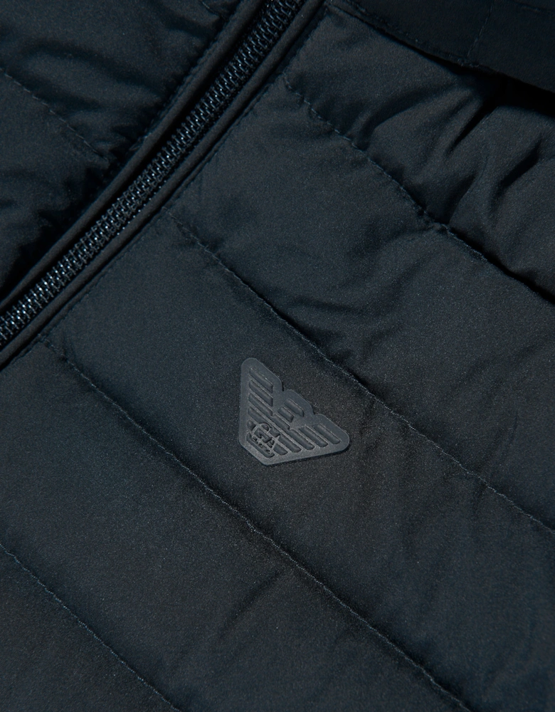 Boys Down Padded Puffer Jacket in Navy