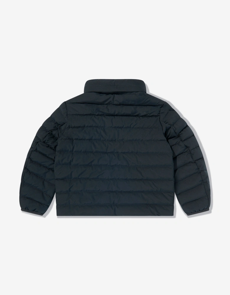 Boys Down Padded Puffer Jacket in Navy