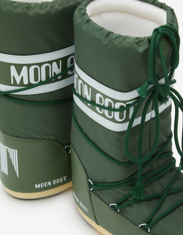 Moon Boot Kids Icon Boots in Green