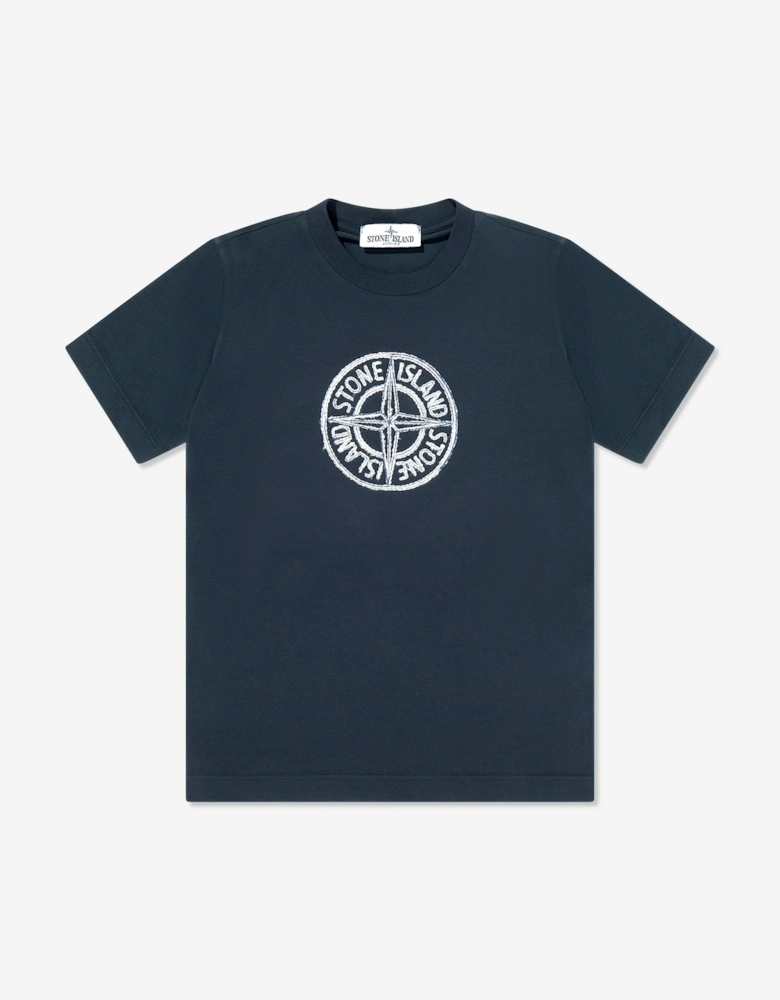 Boys Logo T-Shirt in Navy