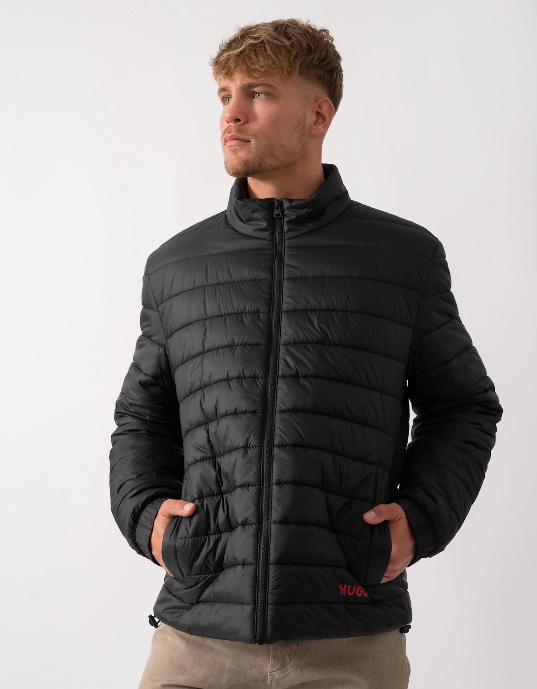 Men's HUGO Brenti2521 Mens Jacket - Black 001 - Size: 38/Regular