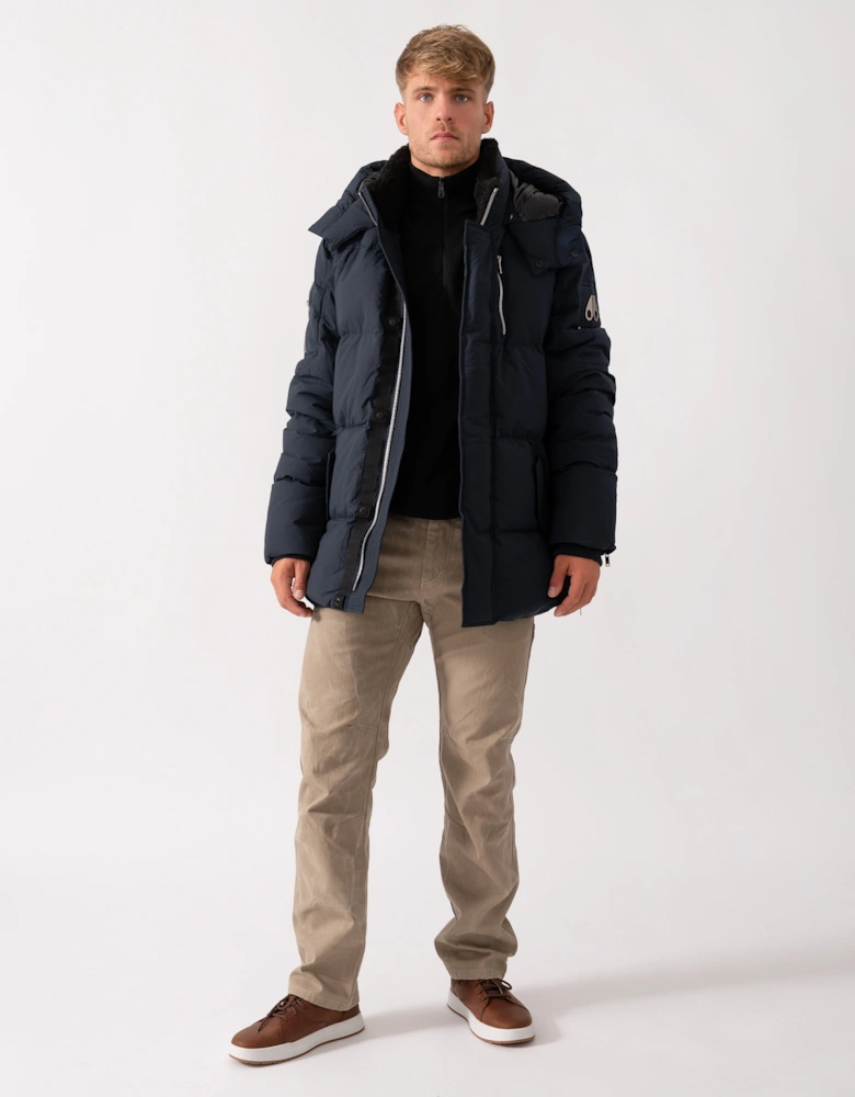 Everest 3Q Mens Puffer Jacket  - Navy 833