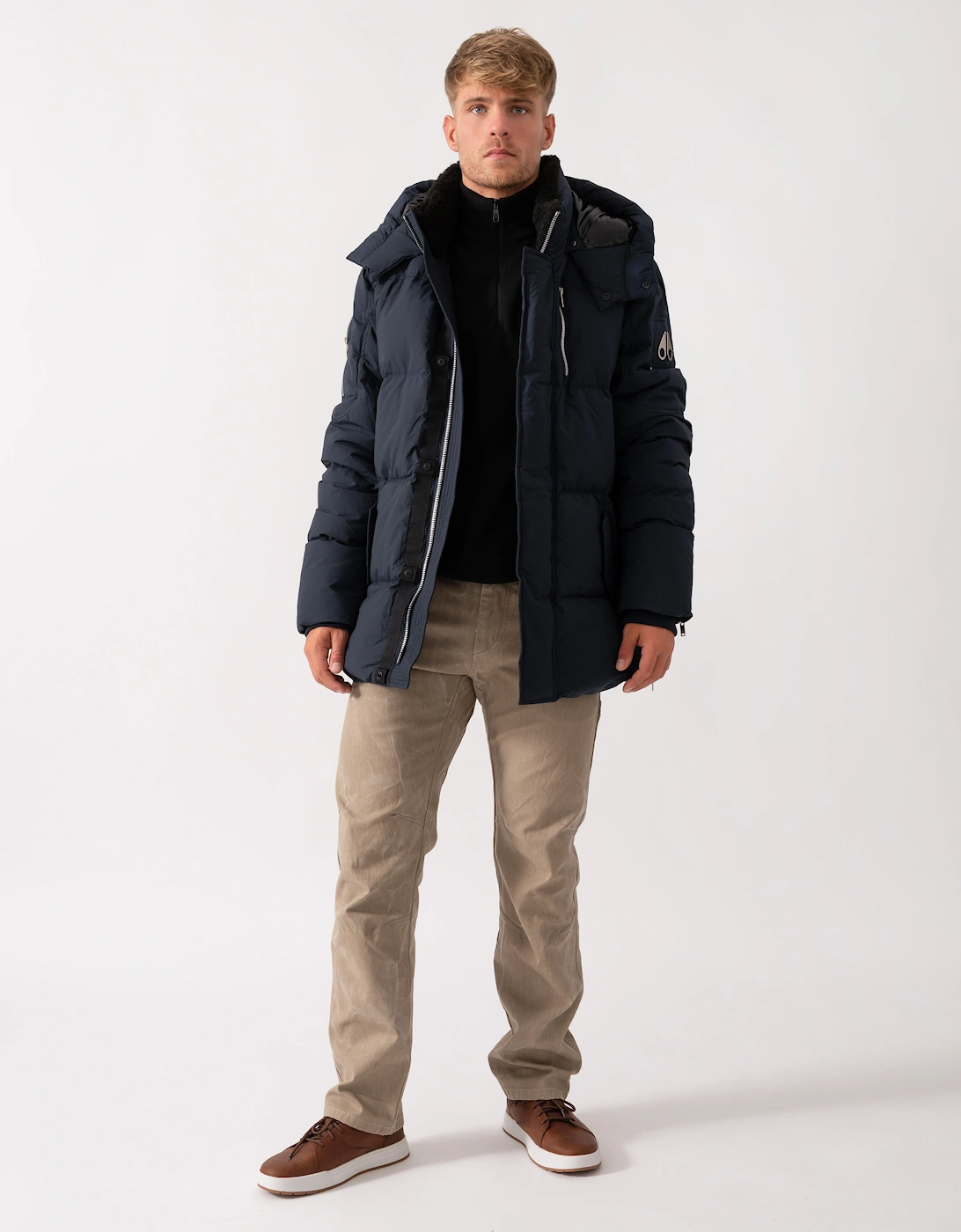 Everest 3Q Mens Puffer Jacket  - Navy 833