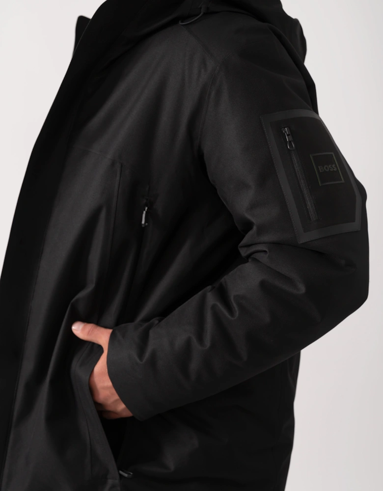 BOSS Green Hexatech Mens Parka - Black 001
