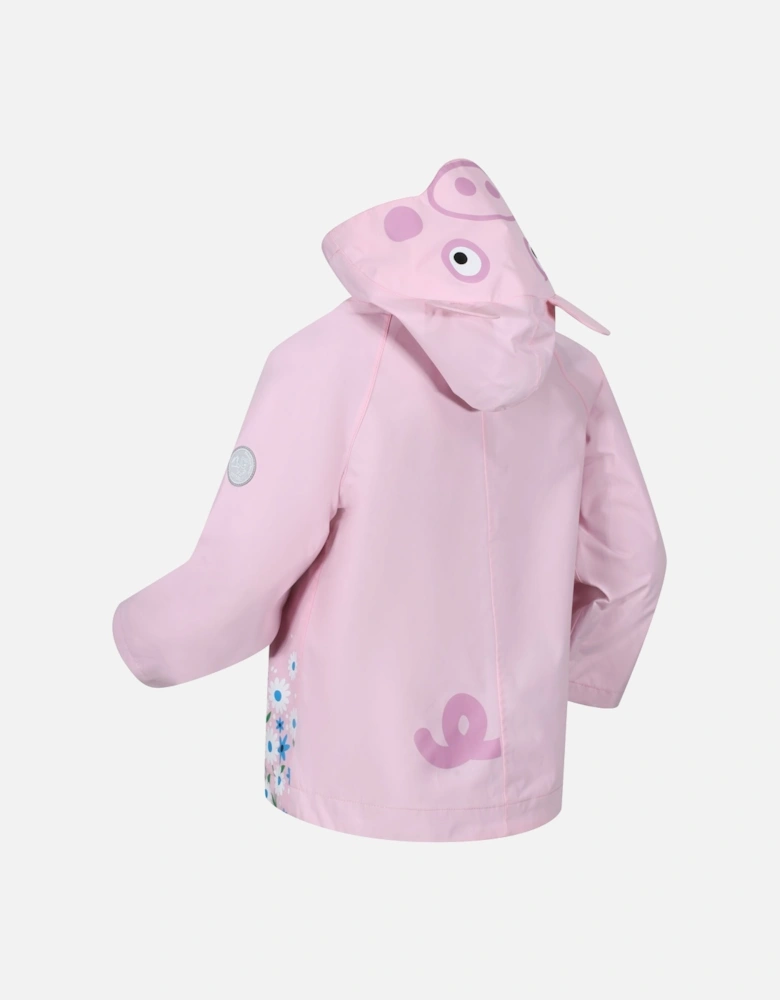 Childrens/Kids Peppa Pig Hooded Waterproof Jacket