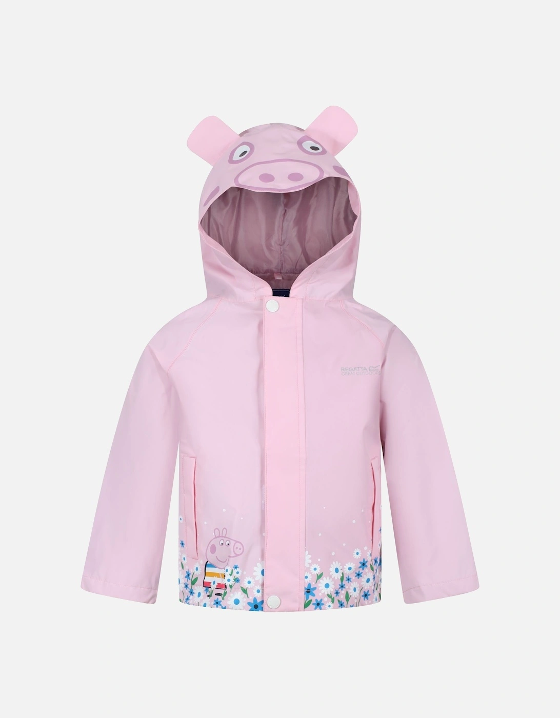 Childrens/Kids Peppa Pig Hooded Waterproof Jacket, 6 of 5