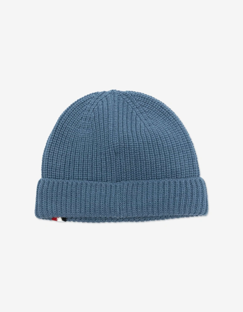 Enfant Baby Boys Wool Knit Beanie Hat in Blue