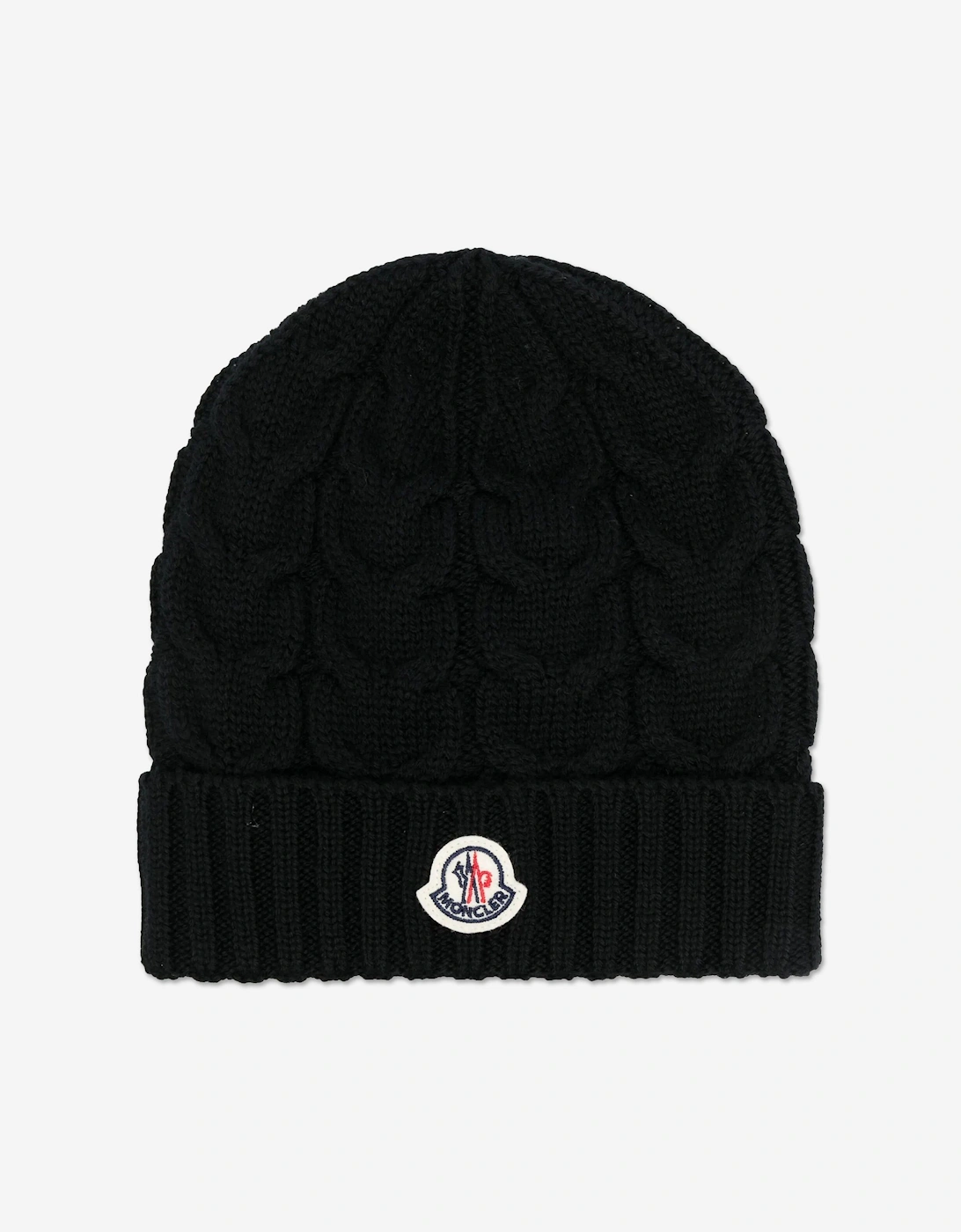 Enfant Boys Wool Knit Beanie Hat in Black, 5 of 4
