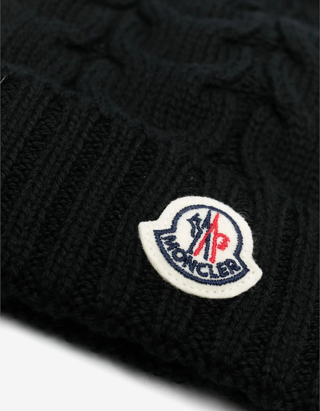 Enfant Boys Wool Knit Beanie Hat in Black