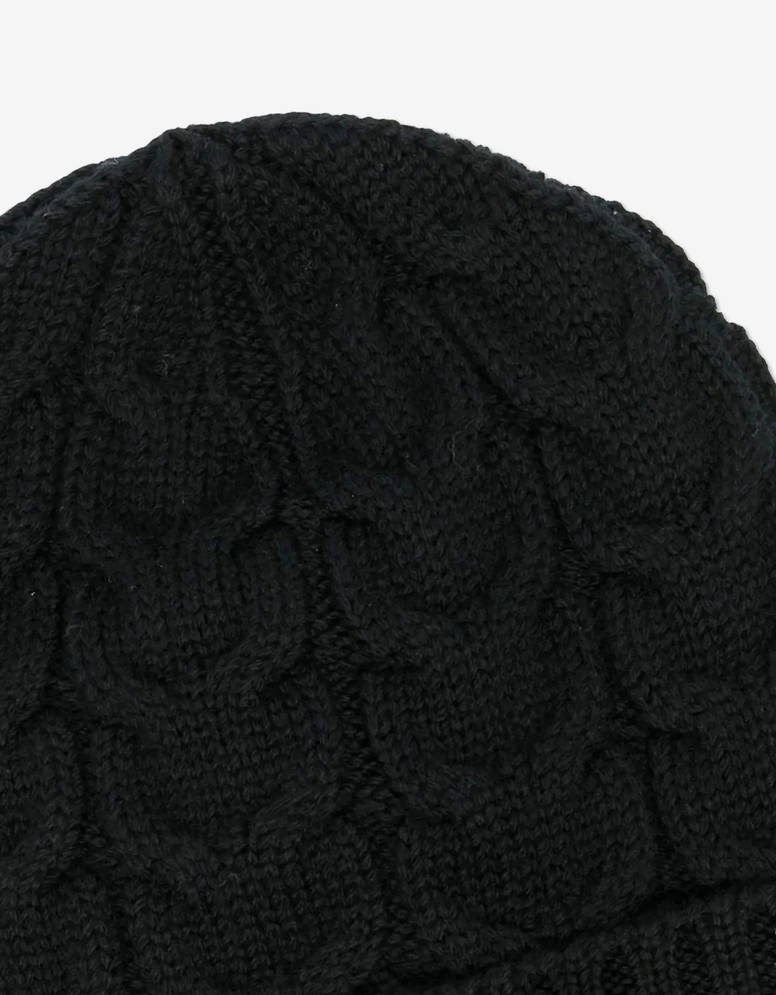 Enfant Boys Wool Knit Beanie Hat in Black