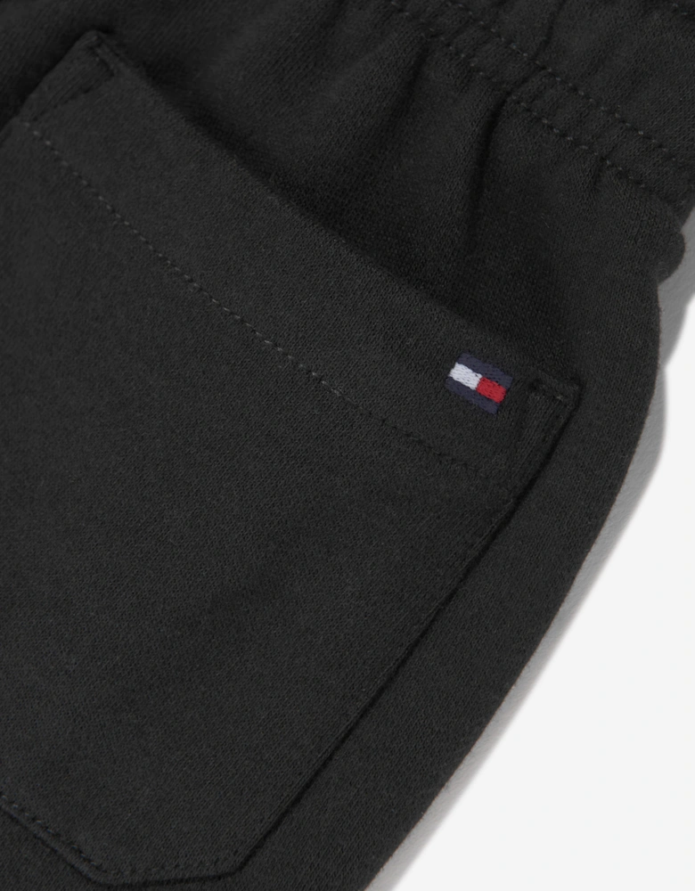 Boys Flag Sweat Shorts in Black