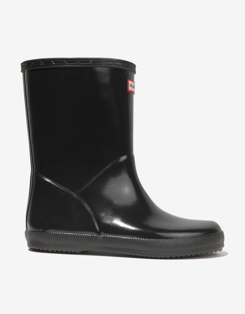 Kids Original First Classic Gloss Wellington Boots in Black